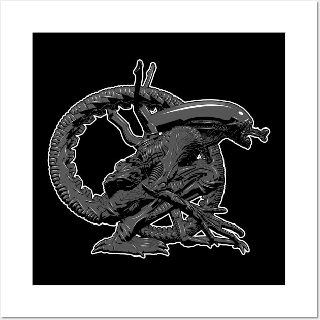 Xenomorph Wall Art by SimonBreeze